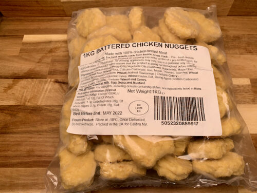 Battered Chicken Breast Nuggets x 1Kg(frozen)